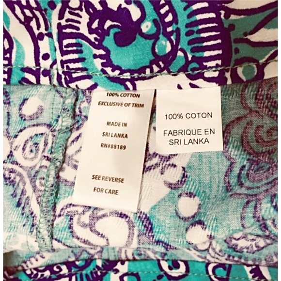 LILLY PULITZER Sz 4 Montaux Short Crochet Appliqué - Picture 6 of 6